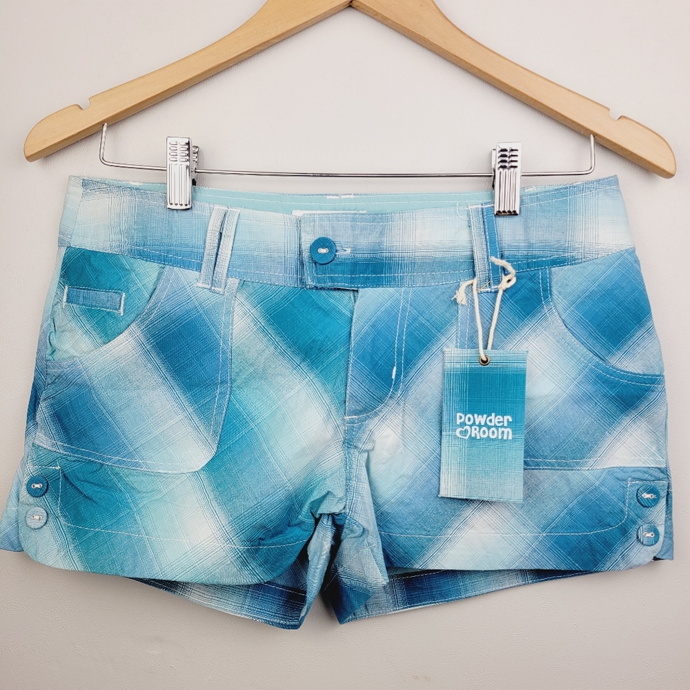 Powder Room Women's size 5 Total Wave Gradiant Plaid Penny Shorts